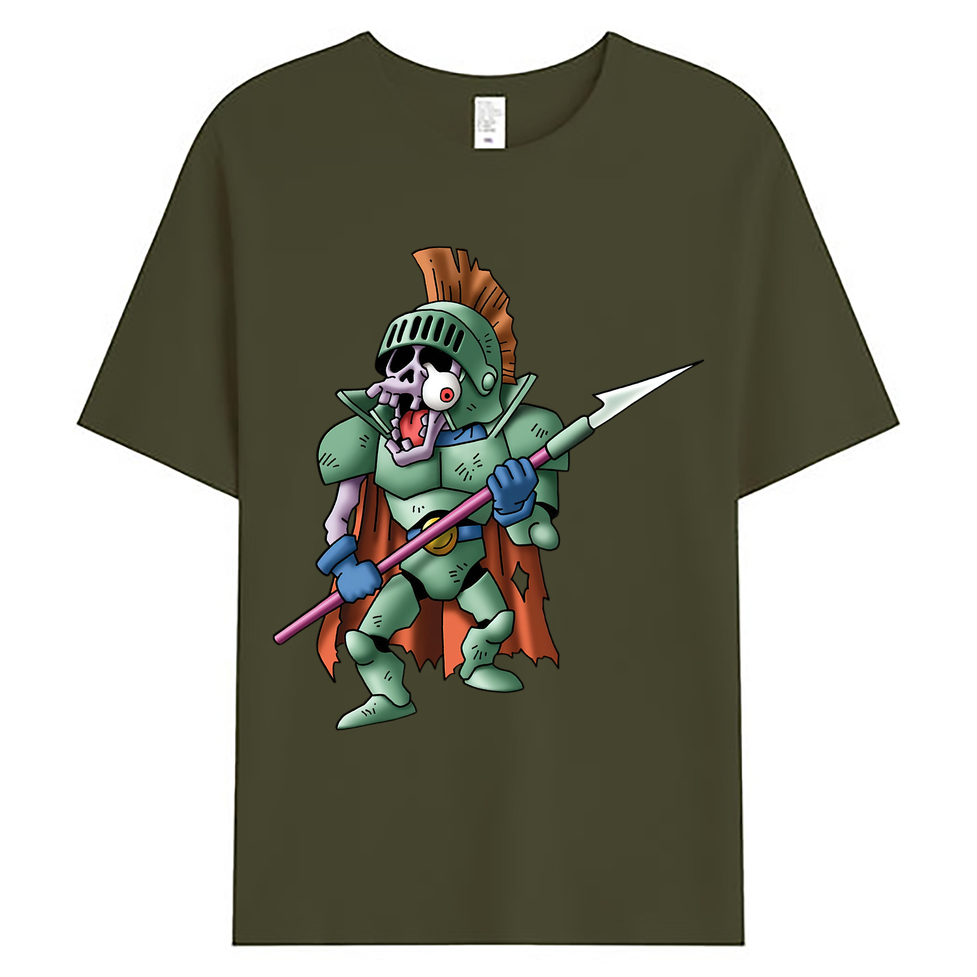 （画像用） ドラゴンクエスト Doragon Kuesuto Dragon Quest 綿100％ メンズ半袖Tシャツ｜肌触りやわらか＆通気性